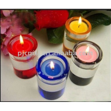 Round Colorful Crystal Candlestick For Party Decorations